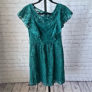 Anthropologie Moulinette Soeurs Women Green Dress Size 4